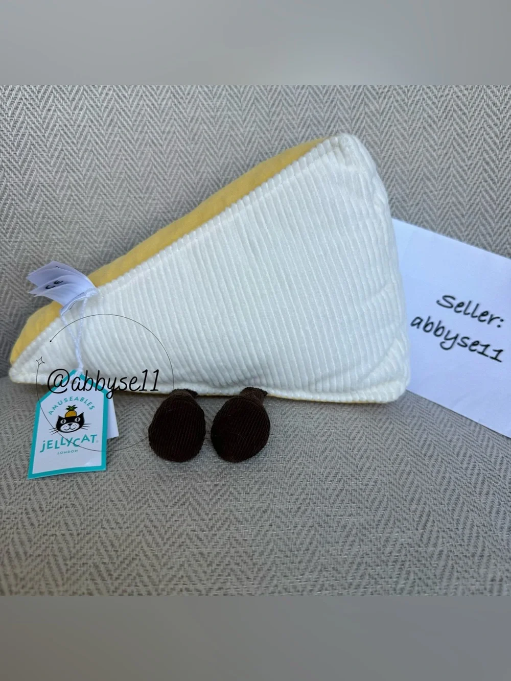 Jellycat Amuseables Brie - Authentic - Brand New With Tags - Fast Ship
